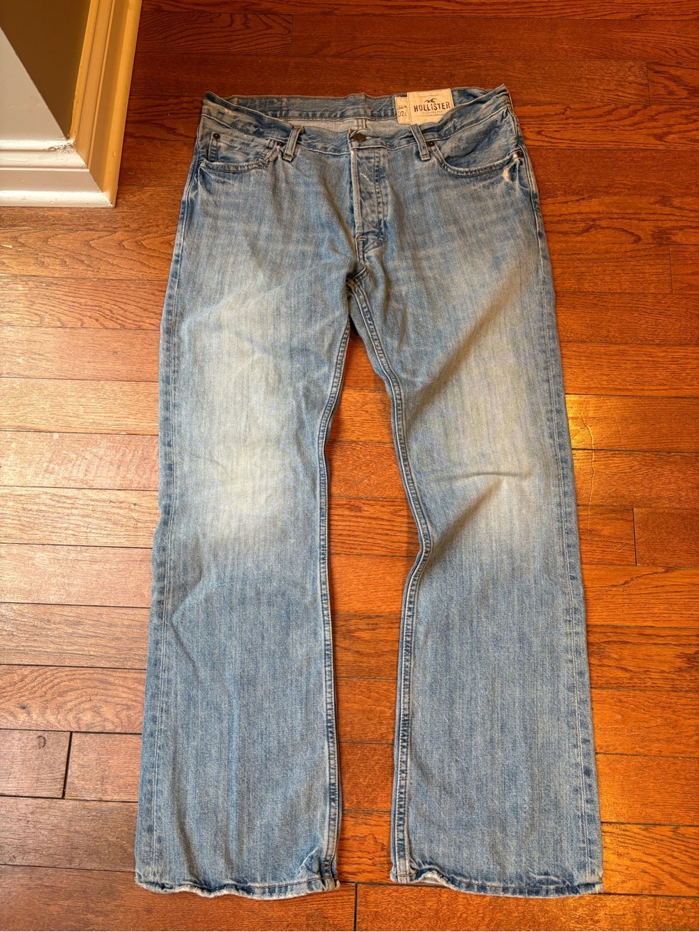 Y2K HOLLISTER BOOTCUT DENIM JEANS W34 100% COTTON